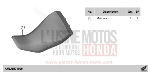 KIT,COMFORT SEAT COMP (NH-1) CRF1100D4R de 2024